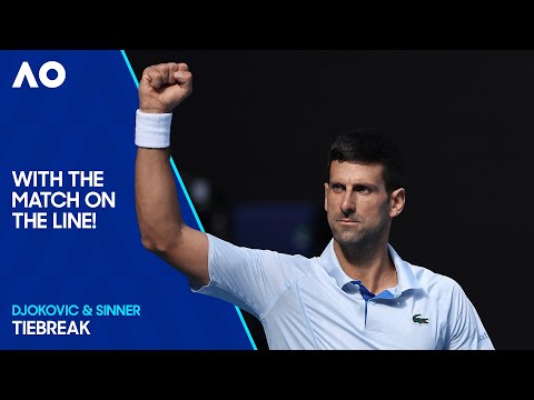 Novak Djokovic & Jannik Sinner's Incredible Third-Set Tiebreak! | Australian Open 2024