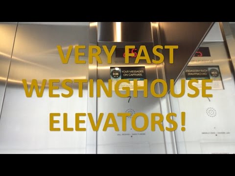 Westinghouse/Schindler High-Speed Elevators @ Munich Re Centre (HD Retake)