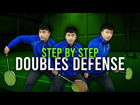 MASTER Badminton Doubles Defense (5 step tutorial)