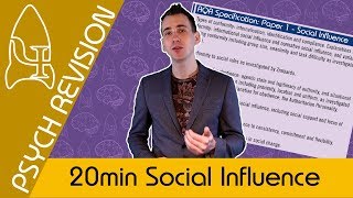 Social Influence - AQA Psychology UNDER 20 MINS! Quick Revision for Paper 1