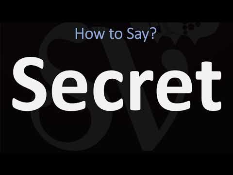 How to Pronounce Secret? (CORRECTY)