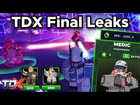 TDX Final Leaks #41 (Medic UberCharge & Heal) - Tower Defense X Roblox