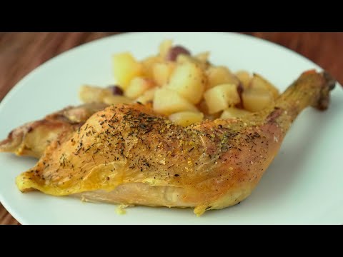 Pollo al horno estilo mariposa