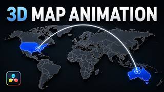 Create Cinematic 3D Map Animation in DaVinci Resolve