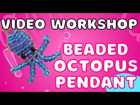 How to Create a Beaded Octopus Pendant | Step-by-Step Tutorial