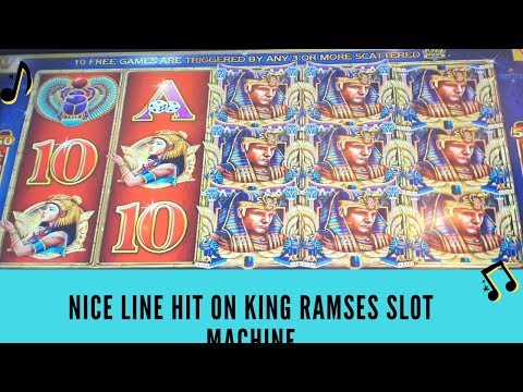 NICE LINE HIT ON KING RAMSES SLOT MACHINE - SunFlower Slots