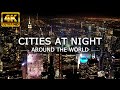 1 Hour Piano Music Night Cities Around The World 2023 In 4K Ultra HD Background Video 4K