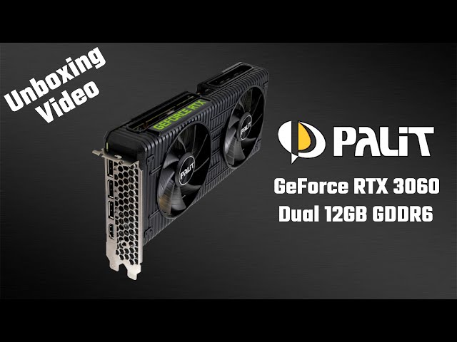 Vídeo relacionado con Palit GeForce RTX 3060 Dual OC 12GB GDDR6 Tarjeta gráfica, 3584 núcleos, 1320 MHz GPU, 1837 MHz Boost, Ampere Architechture, 3 x DisplayPort, HDMI, Dual Fans con tecnología de 0 dB
