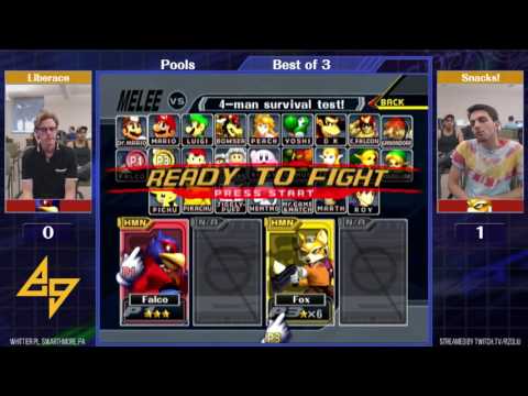 Event Match 24: Liberace (Falco, Marth) vs Snacks! (Fox) - Pools
