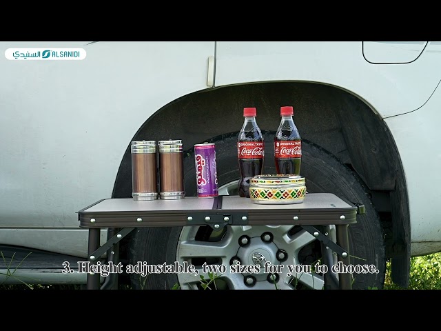 طاولة قابلة لتعديل الارتفاع45×60 سم تتحمل 30 كجم، سهلة وعملية في الحمل