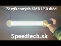 LED osvetlenie interiéru 12V / 24V - s dotykovým ovládaním 72x SMD LED / ECER (300x50x29mm) - Video Youtube