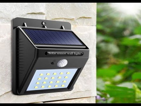 Solar Powered Led Waterproof  Wall Light. Solar powered Motion Light review Video