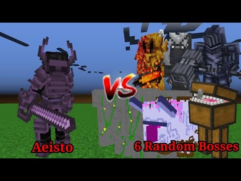 Insane! Aeisto Takes on 6 Random Bosses in Epic Minecraft Battle