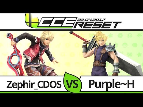 CCE RESET WR1 - Zephir_CDOS (Shulk) vs Purple~H (Cloud) - Smash 4