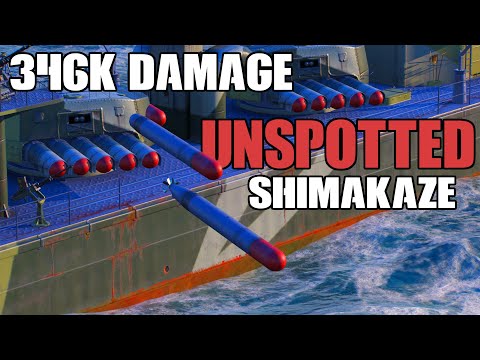 346K dmg UNSPOTTED Shimakaze - WoWS