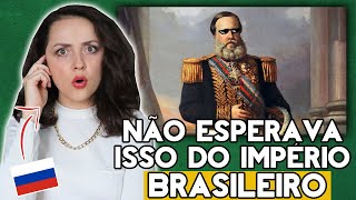 GRINGA RUSSA REAGE AO HINO DO IMPÉRIO DO BRASIL