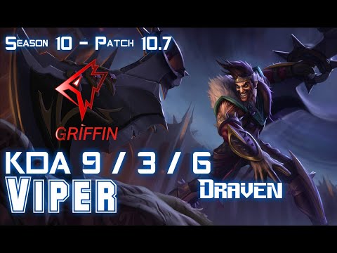 GRF Viper DRAVEN vs MISS FORTUNE ADC - Patch 10.7 KR Ranked