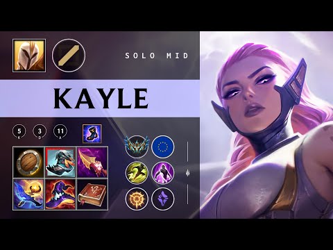 Kayle Mid vs Ahri - EUW Challenger Patch 26.01