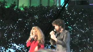 Baby It&#39;s Cold Outside - Casey Abrams and Haley Reinhart at LA Live 12/2/11