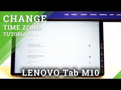 How to Set Date & Time in LENOVO Tab M10 – Change Time Zone / Clock Format