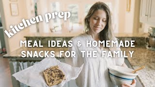 Homemade snacks & meals for the family / resourceful kitchen prep and budget meal planning ideas