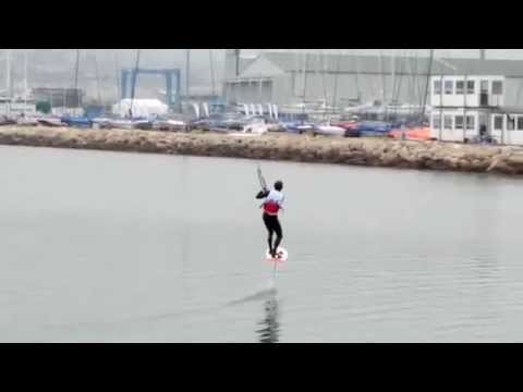 Kitefoiling at ISAF World Cup Weymouth in 4knots