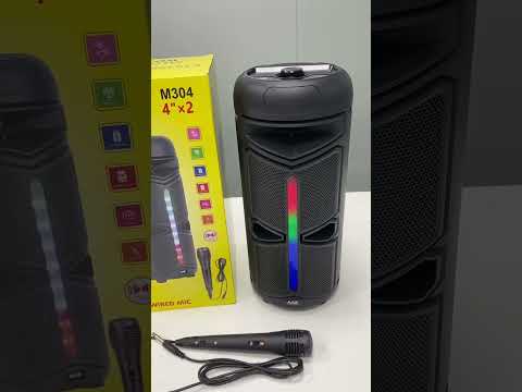 MZ M304 (PORTABLE KARAOKE SPEAKER) Dynamic Sound with Karaoke Mic 1200mah  Battery 10 W Bluetooth Party Speaker