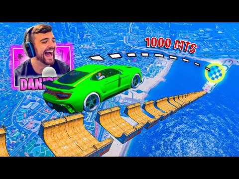 MEGA RAMPA 800.000% IMPOSIBLE! EL SALTO MAS LARGO DE GTA 5 ONLINE!!