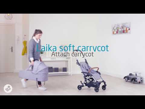Maxi-Cosi Laika - kompaktiškas vežimėlis su galimybe 2in1 arba 3in1 | Nomad Juodas video