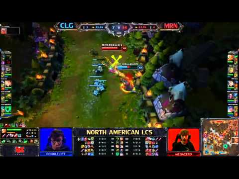 Amazing juke and kill from Doublelift against MegaZero and MRN at NA LCS Week 9