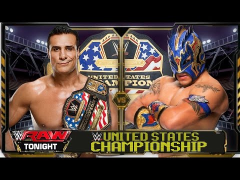 WWE Raw 2016 - Kalisto Vs Alberto Del Rio (US Championship) Match HD