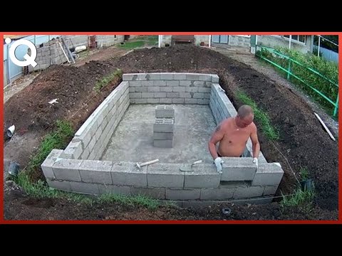, title : 'Building Amazing DIY Swimming Pool Step by Step | by @Weandnature'