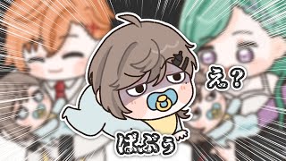 【手描き】何故だか赤ちゃんの顔してる叶とべにママと渋ハルパパ【にじさんじ/叶//八雲べに/渋谷ハル/白雪レイド】