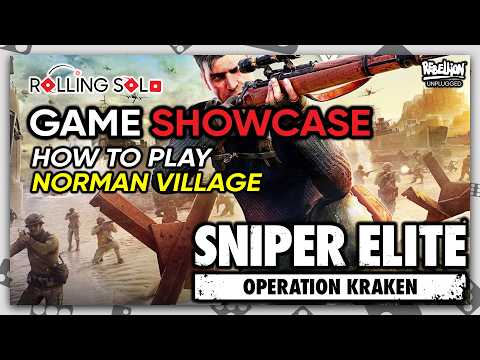 Sniper Elite The Board Game: Operation Kraken | Solo Playthrough | How To Play | Norman Village