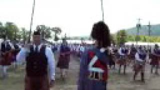 preview picture of video 'Capital District Scottish Games Massed Band plays Scotland the Brave  from the feild with Joe Brady'