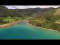 Get a really good perspective of the size and splendour of Elie Bay, nestled into Crail Bay and in one of the arms of the Pelorus Sound. You will see the beach, small alcove bay, the wharf and the iconic New Zealand Sheep farms in the background.