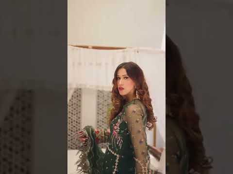 Aden Rehan looking Stunning Dahlia Dark Green - Premium Pret EID Collection'22 Shop at Suveez.com