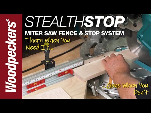 StealthStop Miter Saw Fence & Stop System | Woodpeckers Woodworking Tools