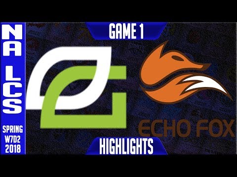 OPT vs FOX Highlights | NA LCS Week 7 Spring 2018 W7D2 | Optic Gaming vs Echo FOX Highlights