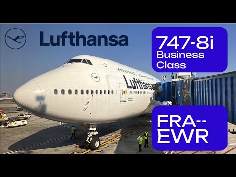 Lufthansa 747-8i UPPER DECK Business Class from Frankfurt to Newark