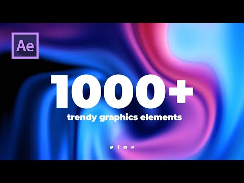 1000+ TRENDY Motion Graphics Elements for Adobe After Effects CC 2019