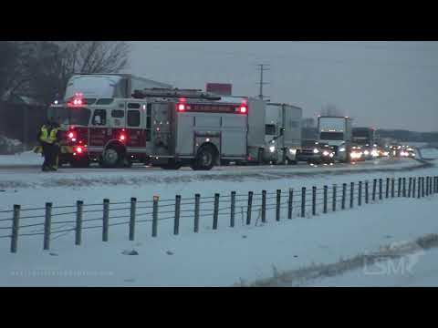 02-17-2020 Stearns County, MN - Interstate 94 Shutdown from Accident Cleanup