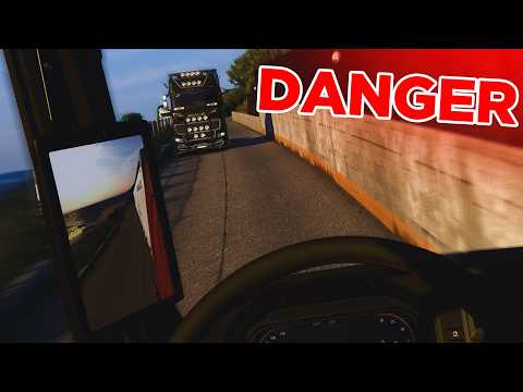 Driving Through Narrow Roads in TruckersMP in ETS2