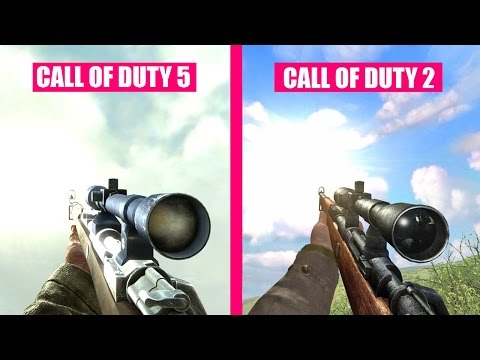 Call of Duty World At War vs Call of Duty 2 - Weapons Comparison