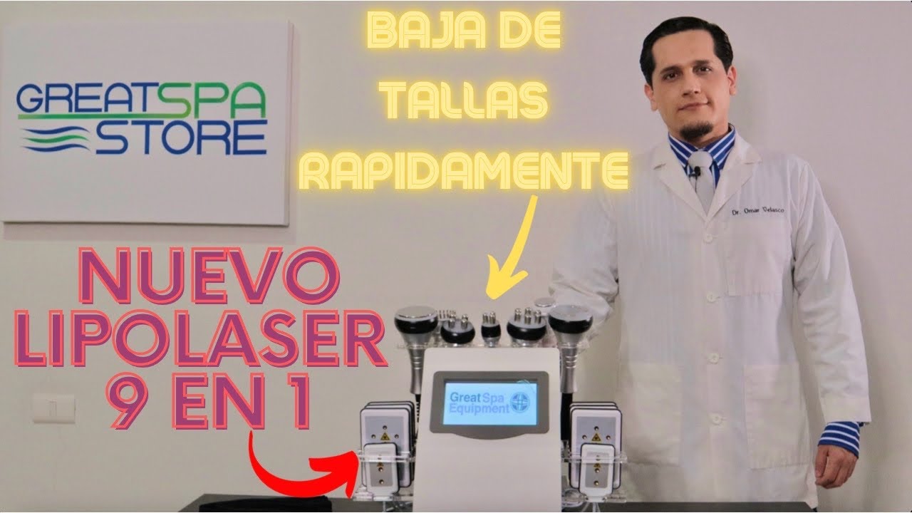 Lipolaser 9 en 1 nuevo modelo mas pequeño y mas potente