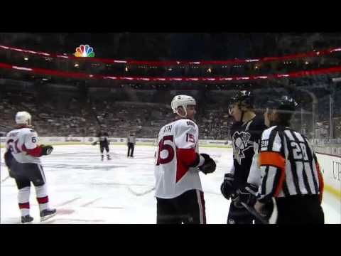 Robin Lehner robs Jarome Iginla May 17 2013 Ottawa Senators vs Pittsburgh Penguins NHL Hockey