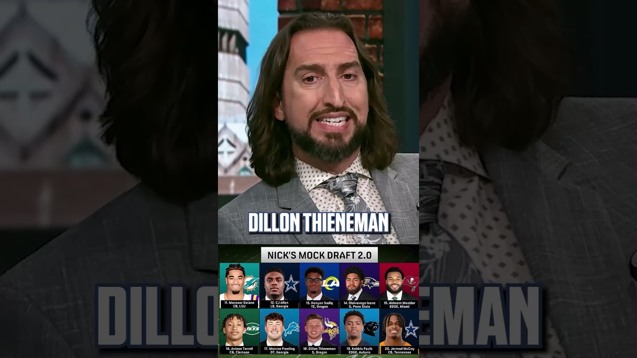 Nick unveils his NFL Mock Draft 2.0 👀 #NFL #Chiefs #Jets #NFLDraft