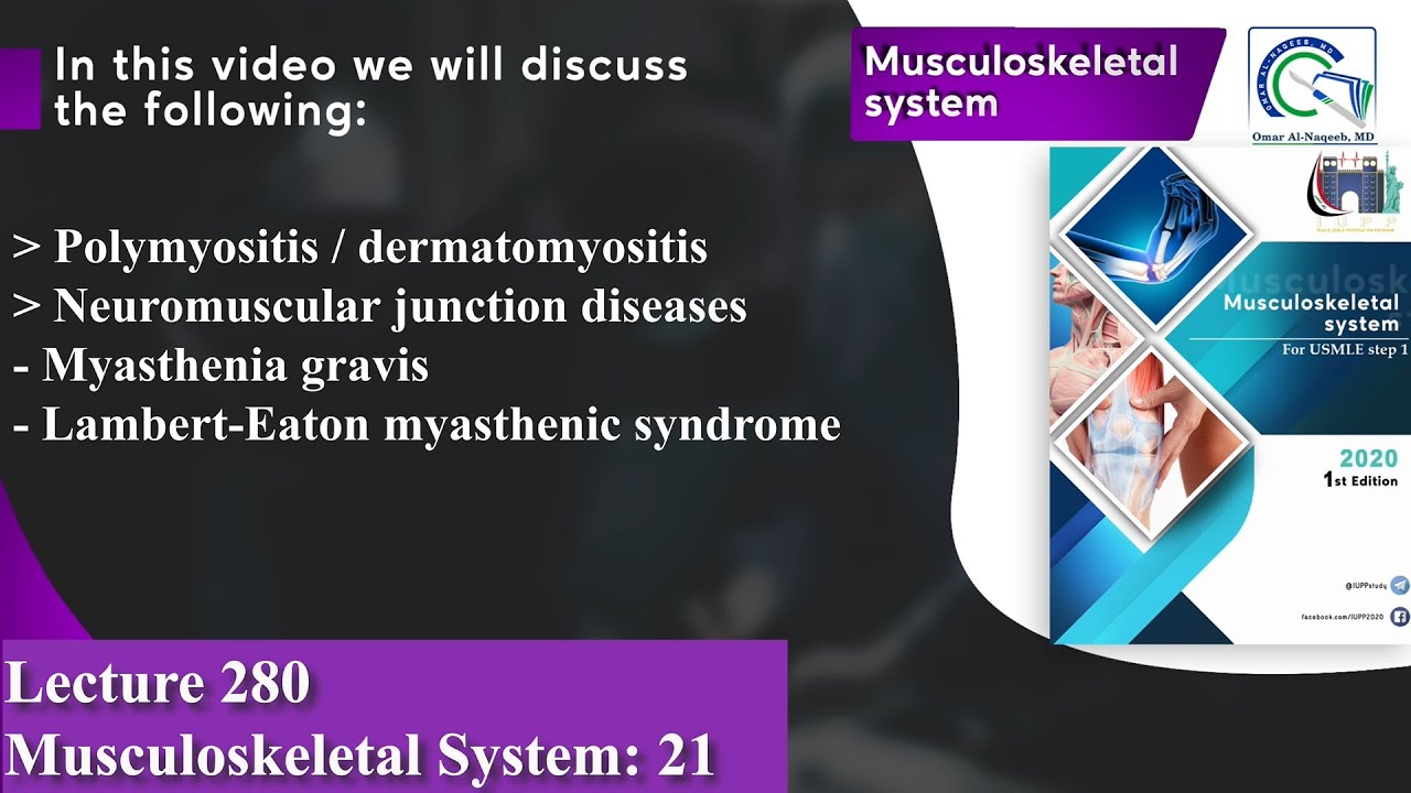Polymyositis / dermatomyositis | Myasthenia gravis | Lambert-Eaton myasthenic syndrome