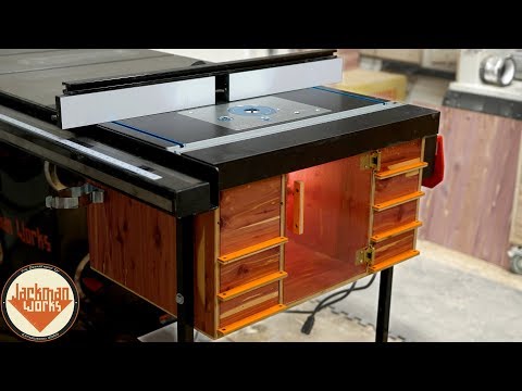 Ultimate Router Table & Storage Cabinet (table saw extension wing ...