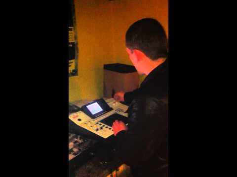 Victor John Junior producing some deep  house beats on his akai mpc 4000
